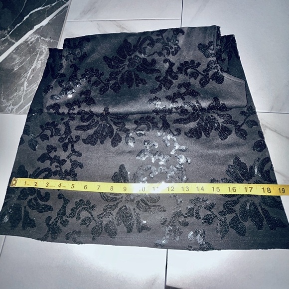 Bebe Black Sequin Cocktail Dress Sleeveless Size Small Like New - Picture 6 of 9